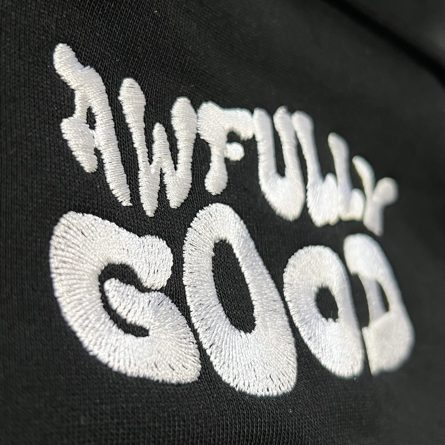 Awfully Good Logo Hoodie (black/white)