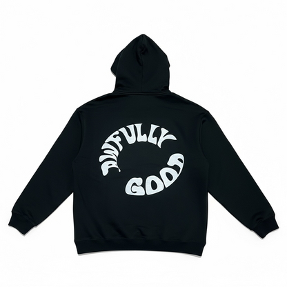 Awfully Good Logo Hoodie (black/white)