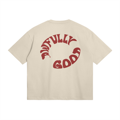 Awfully Good Logo Tee (apricot/red)