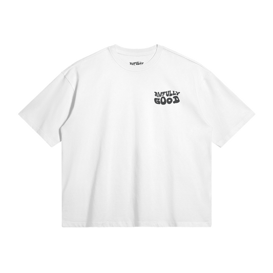 Awfully Good Logo Tee (white/black)